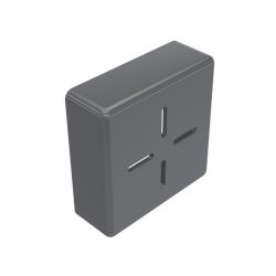 9664 ΤΑΠΑ ΠΡΟΦΙΛ 40Χ40 ΓΚΡΙ